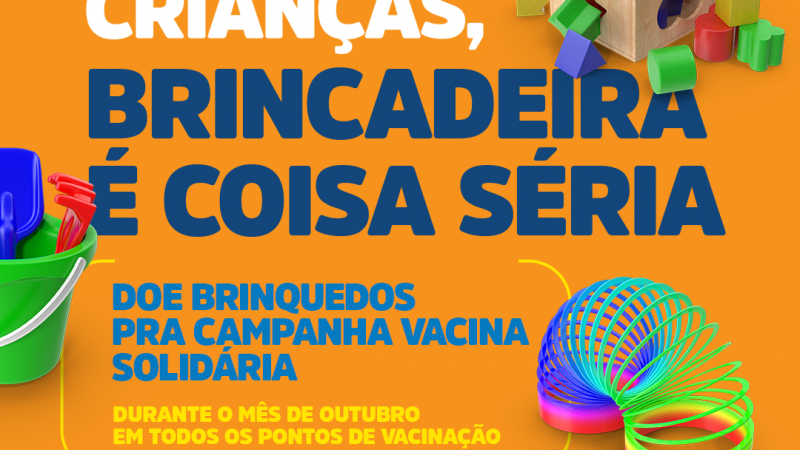 Campanha arrecadará brinquedos para crianças de instituições socioassistenciais