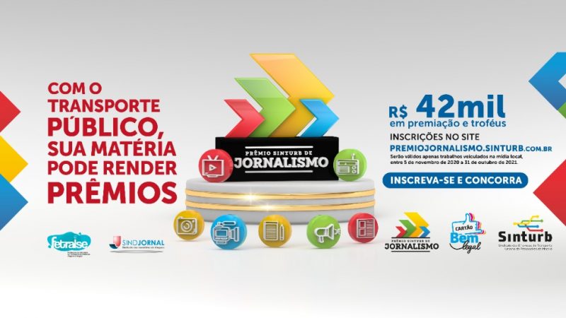 Prêmio Sinturb de Jornalismo 2021: não perca o prazo de submissão dos trabalhos!