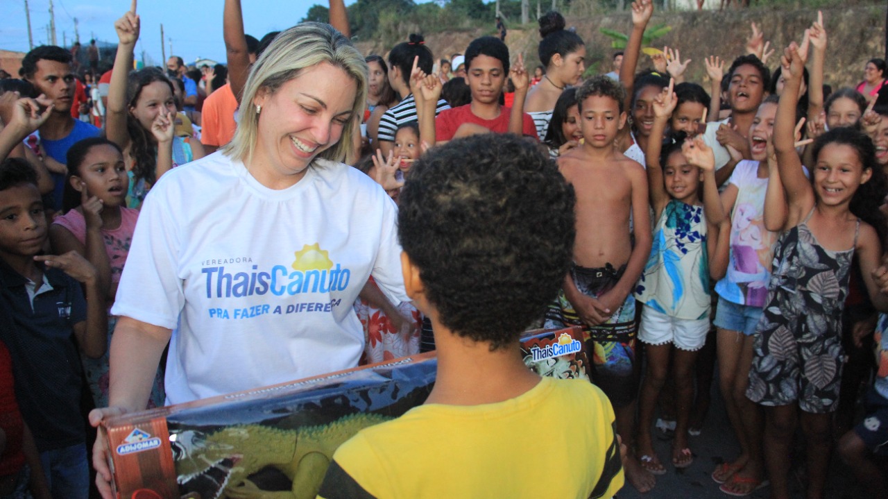 Vereadora Thais Canuto comemora o Mês das Crianças com muita alegria e diversão, em Pilar