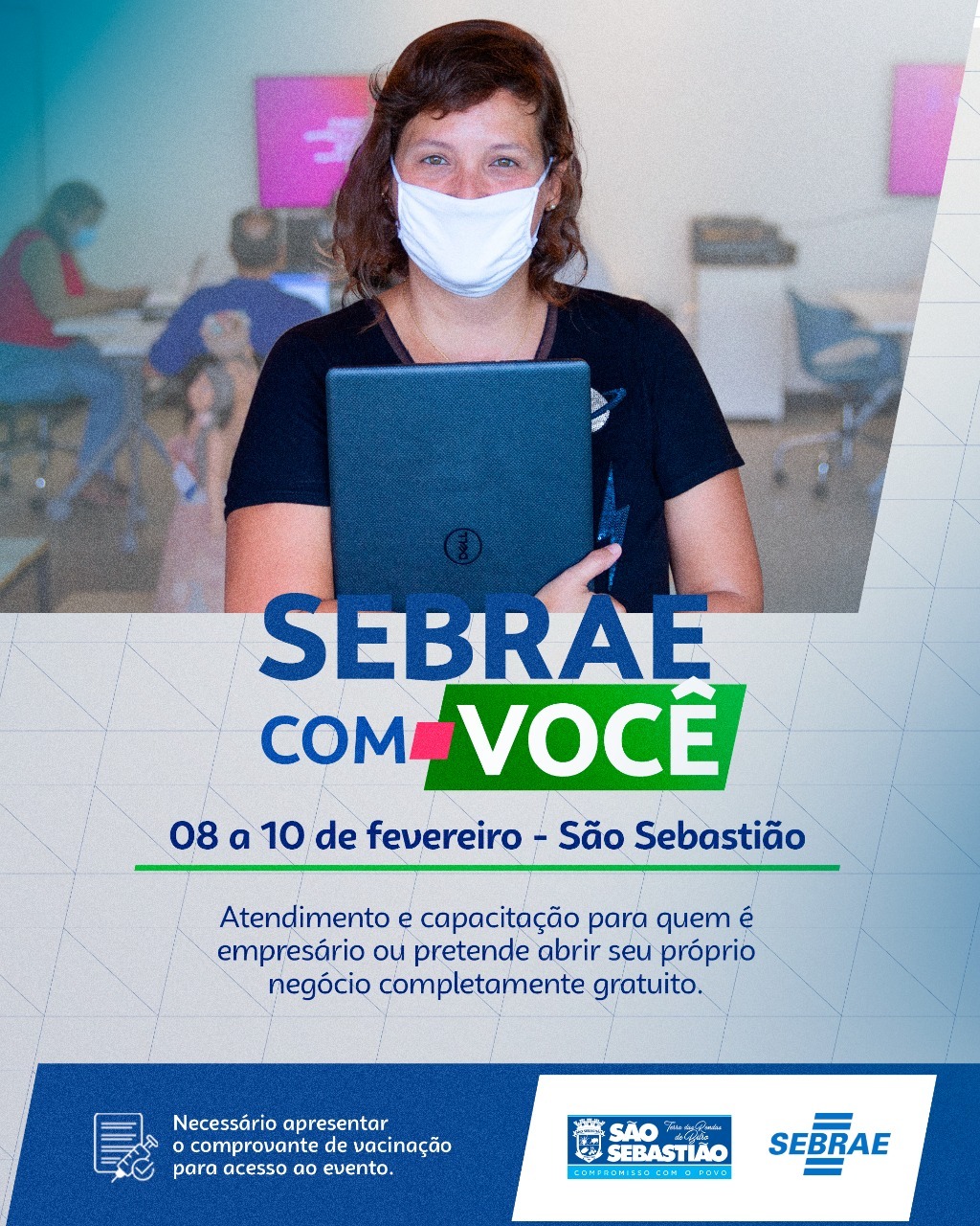 Sebrae com Você atende empreendedores de São Sebastião até a próxima quinta-feira (10)