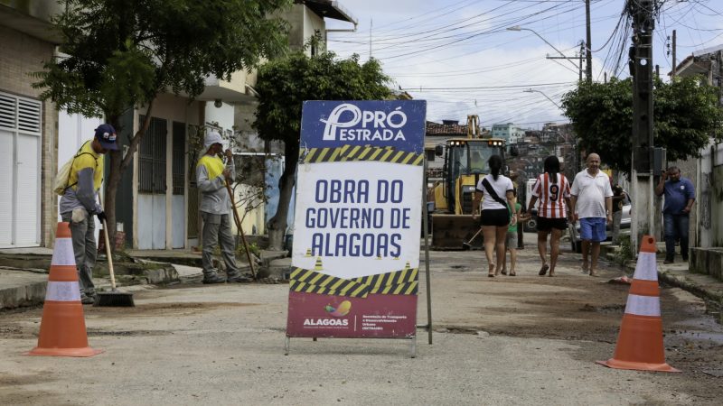 Pró-Estrada vai pavimentar mais de 20 km de vias urbanas em bairros de Maceió