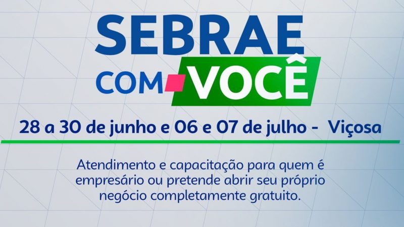 Empreendedores de Viçosa recebem ações do ‘Sebrae com Você’