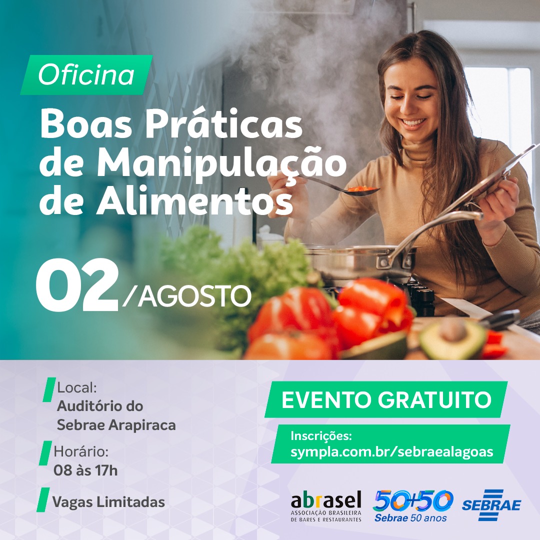 Sebrae promove oficina de Boas Práticas de Manipulação de Alimentos em Arapiraca