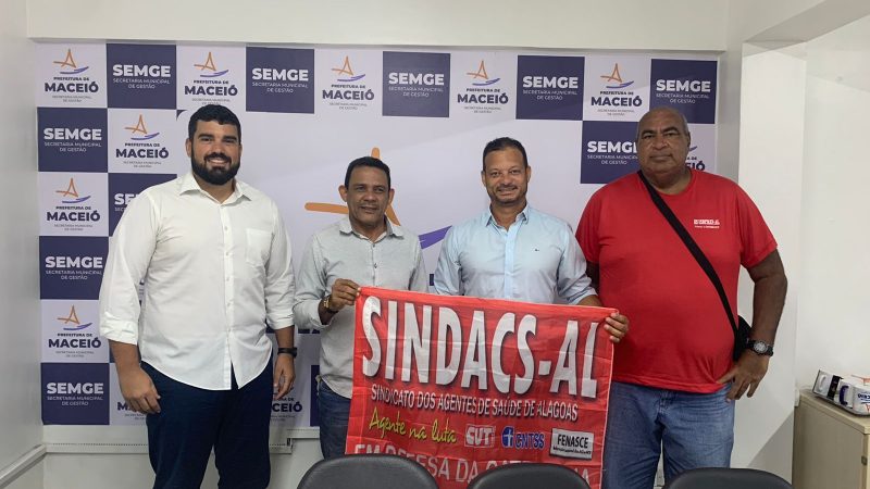 Sindacs-AL garante pagamento de retroativos, após reunião com secretário de Gestão de Maceió