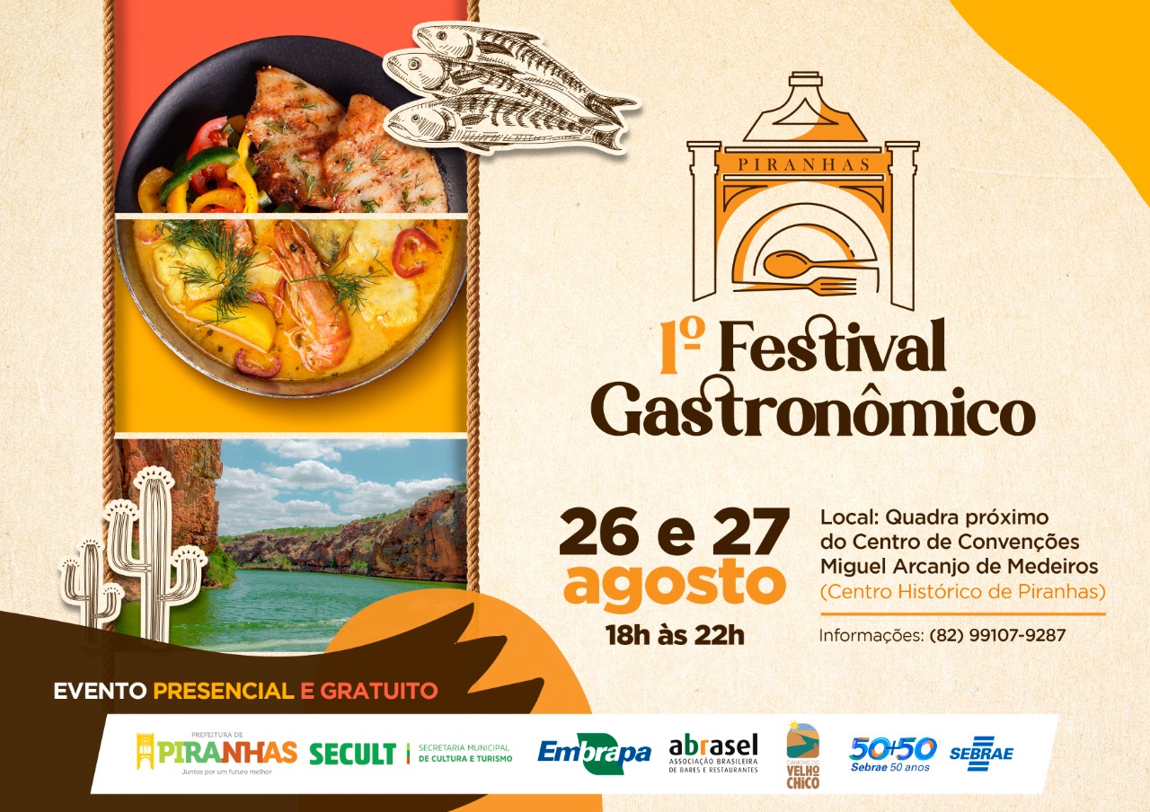 1° Festival Gastronômico de Piranhas valoriza pequenos negócios e produção da região