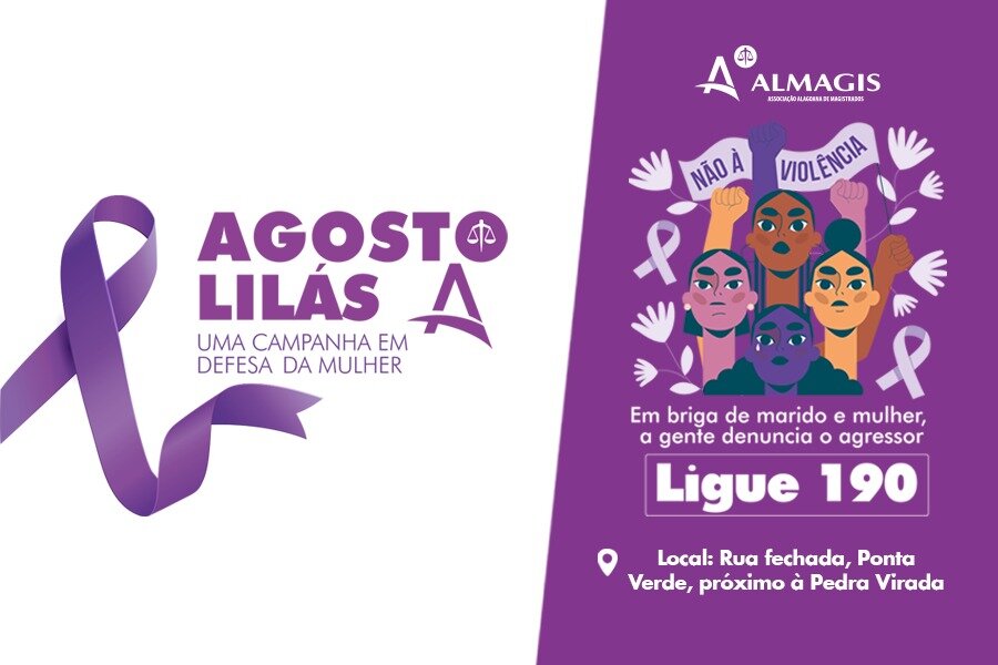 Almagis realiza ação de combate à violência doméstica na orla de Maceió