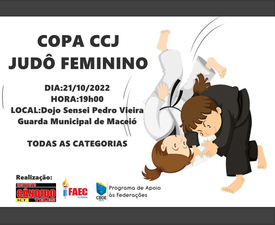 FAEC realiza Copa CCJ de Judô Feminino no Dojô Pedro Vieira