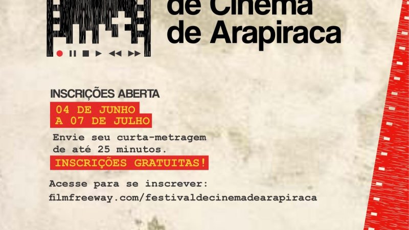 Inscrições abertas para o 2º Festival de Cinema de Arapiraca