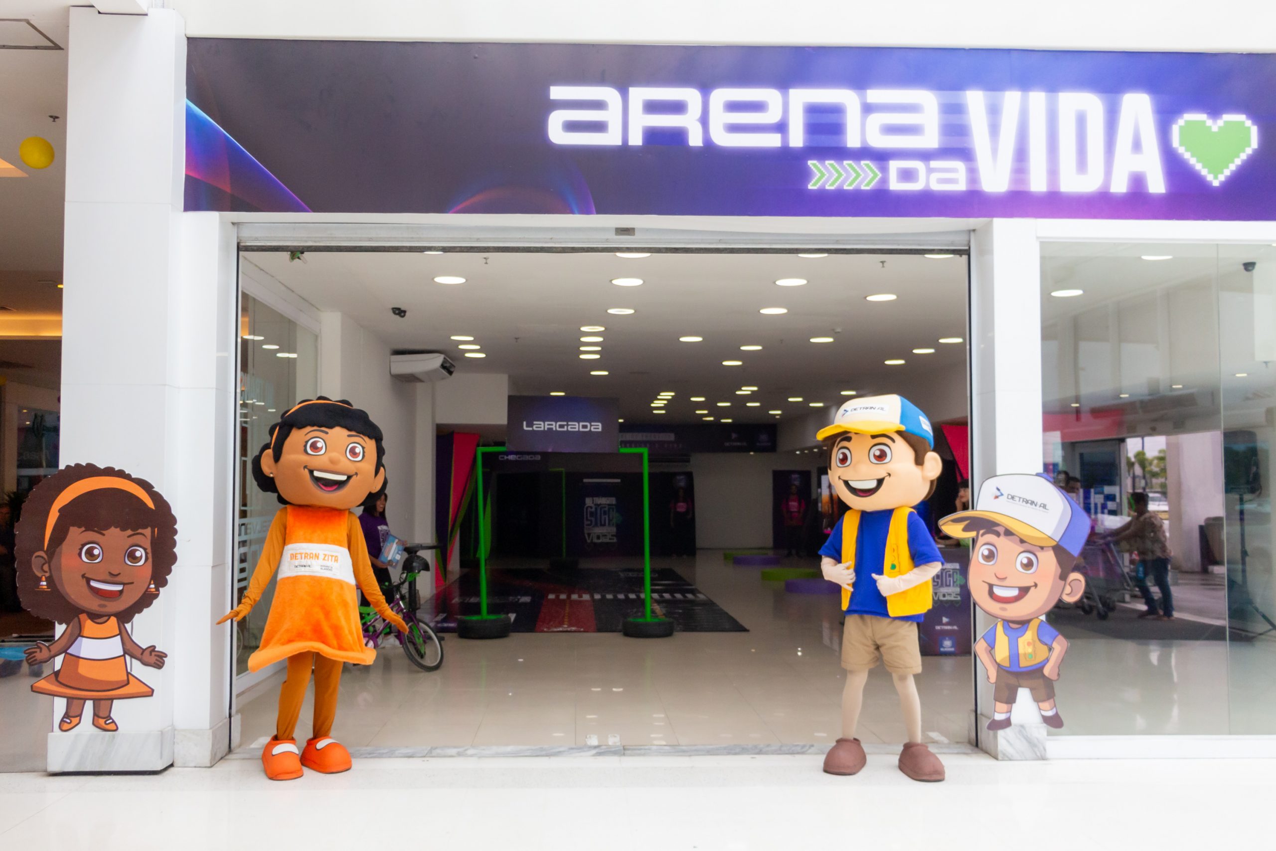 Detran leva Arena da Vida com jogos educativos para o shopping Pátio Maceió